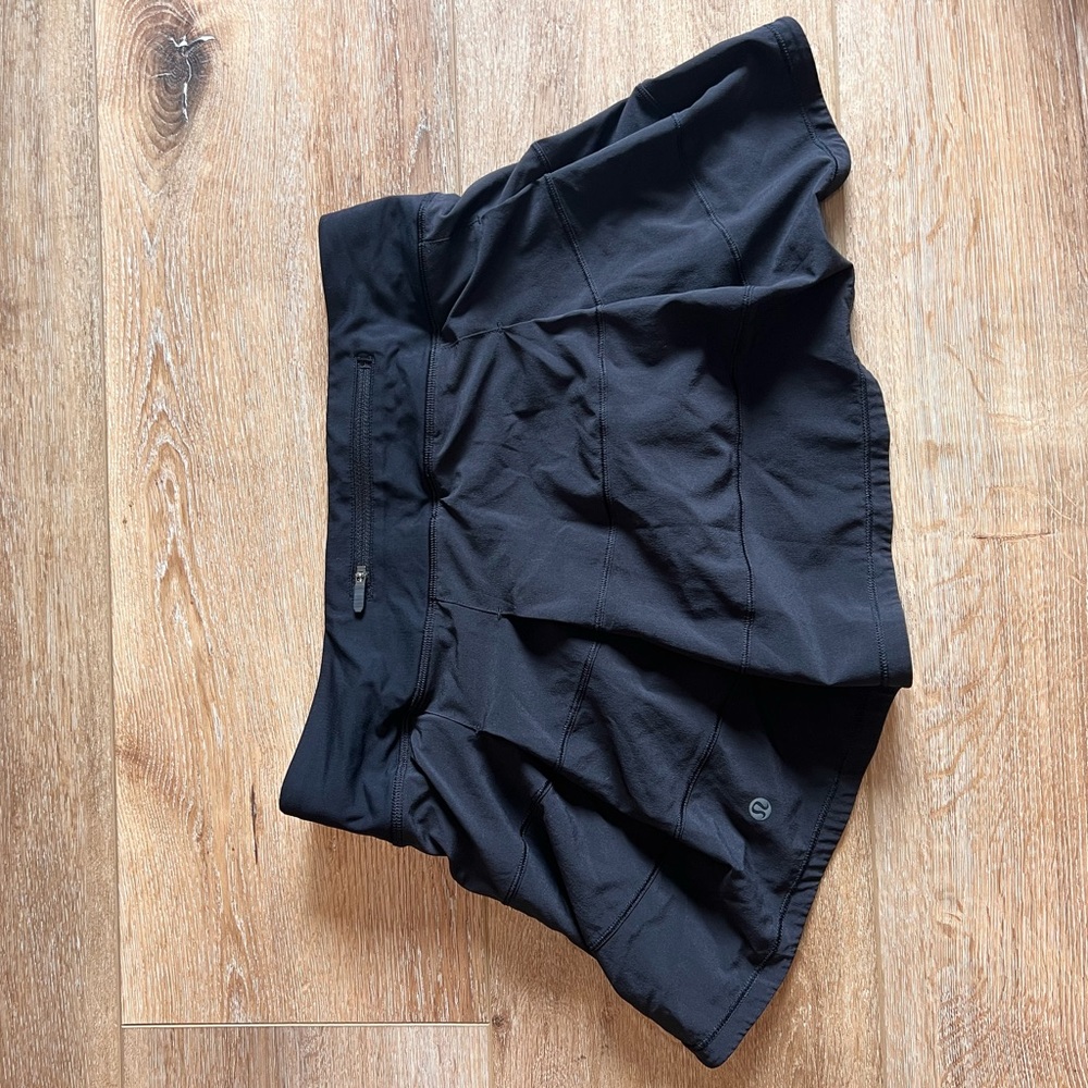 Lululemon Black Pace Rival Skort Size 6